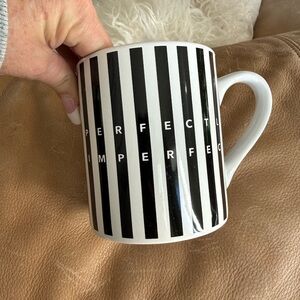 Perfectly Imperfect Black and White Mug